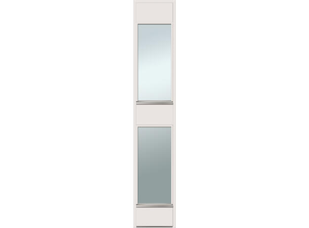Sidefelt C hvit 30/199 Med klart glass 